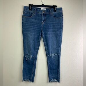 Free People Mid-Rise Straight Leg Distressed Jeans Size 29‎ (A3-12)